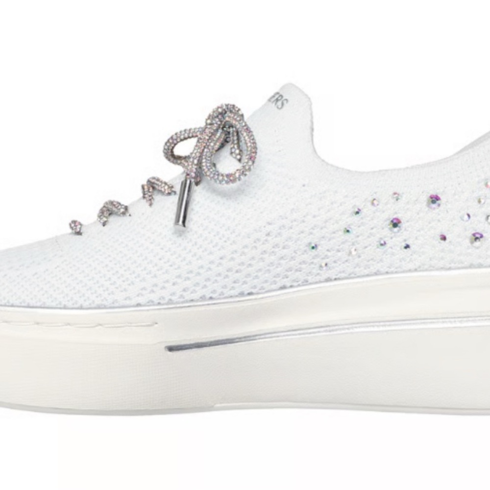 Skechers White Sneakers with Shimmery Laces - Great for a Bride-nonnegotiable - Picture 6 of 9